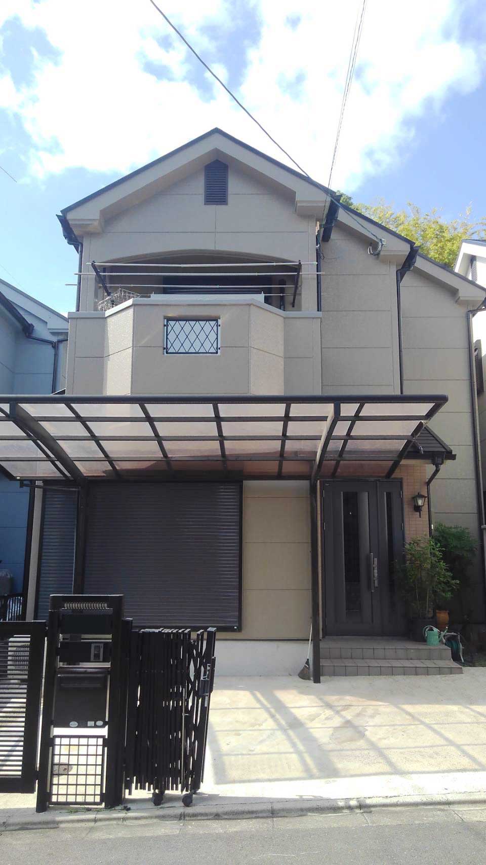 京都府京田辺市T様｜屋根外壁塗装工事の施工事例